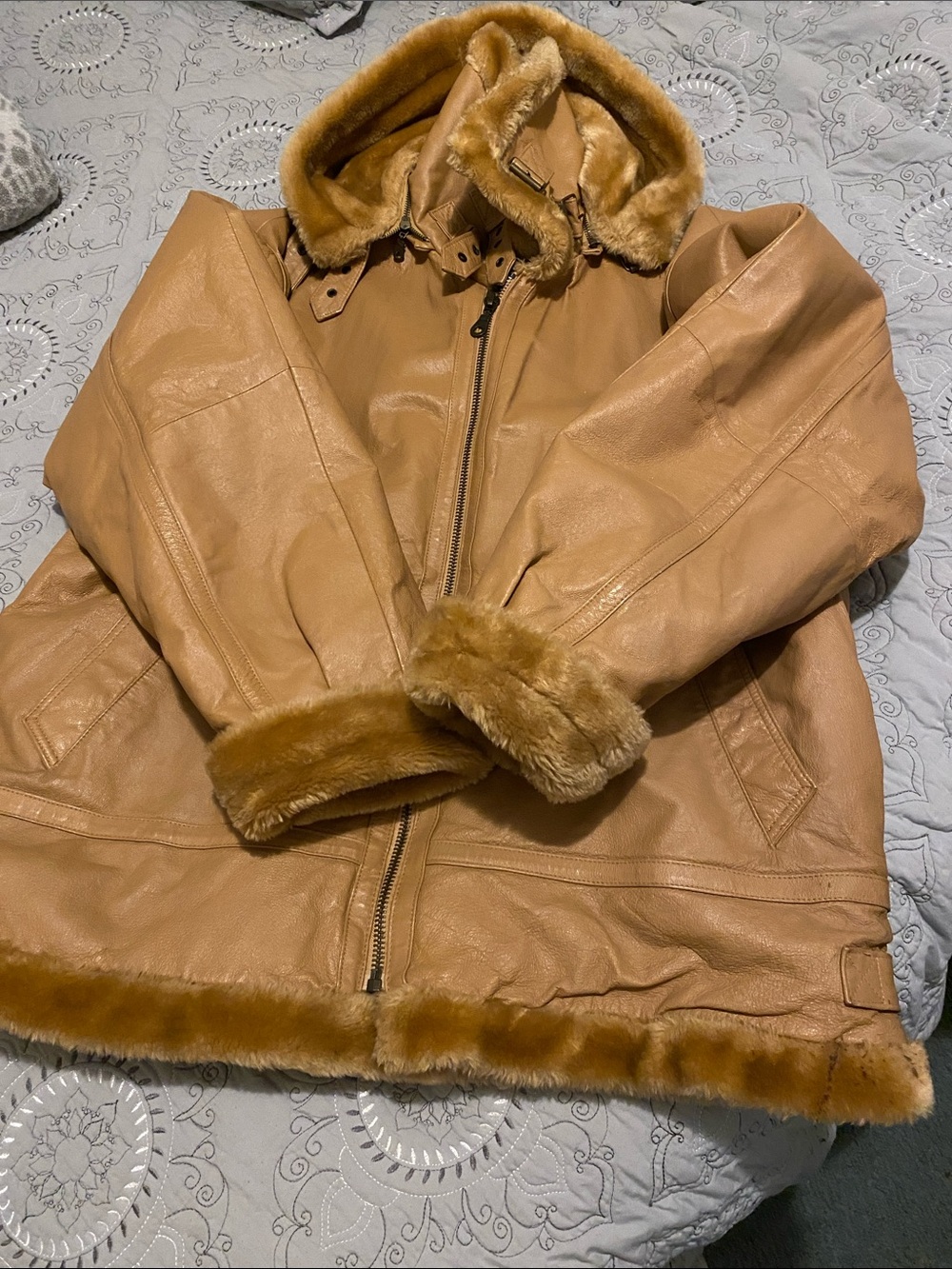 Genuine Leather Jacket/ Lining 100% Polyester